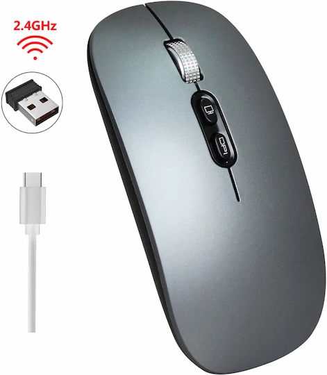 Meetion FC-30010101 Kabellos Maus Gray