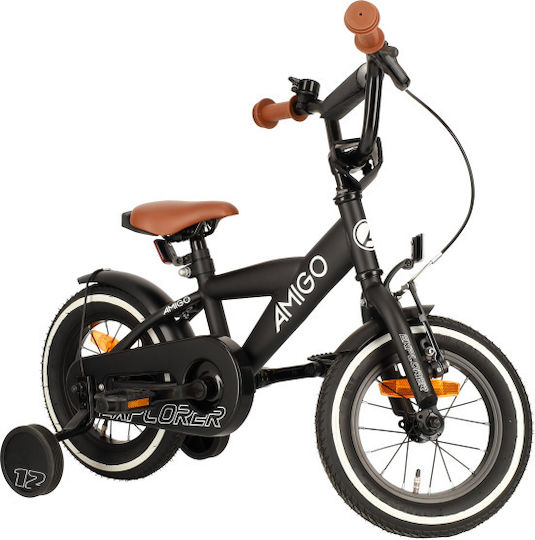 Amigo Explorer 12" Kinder Fahrrad BMX Schwarz