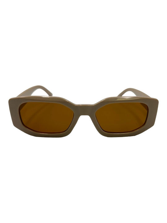 V-store Women's Sunglasses with Gray Plastic Frame and Brown Lens 5016BROWN