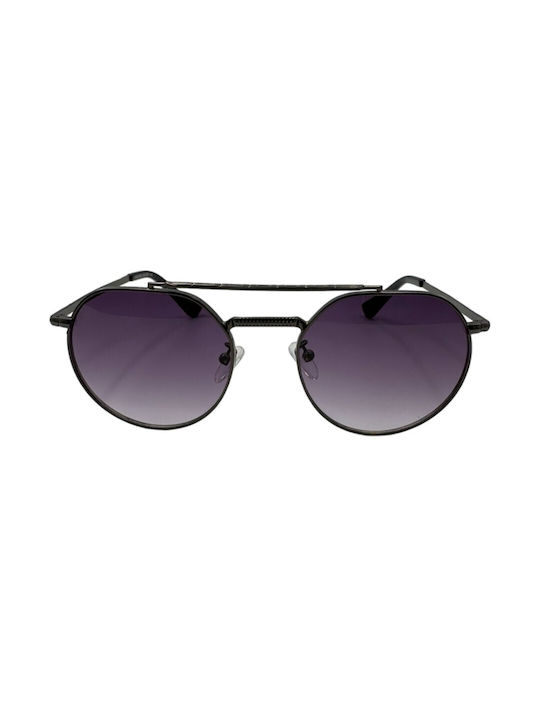 V-store Sunglasses with Black Metal Frame and Black Gradient Lens 80-800PURPLE