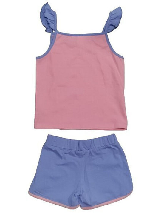 Joyce Kinder Set mit Shorts Sommer 2Stück Pink