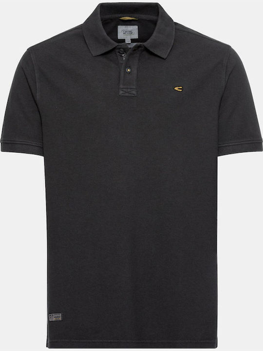 Polo Short Sleeve Black Blouse
