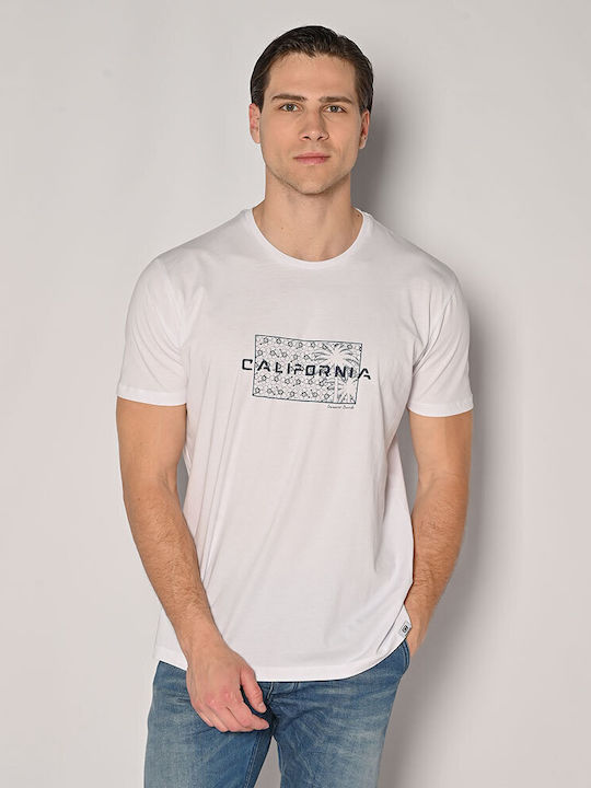 Camaro Herren T-Shirt Kurzarm Weiß