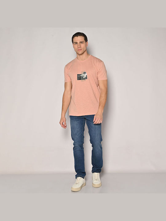 Camaro Herren T-Shirt Kurzarm Rosa