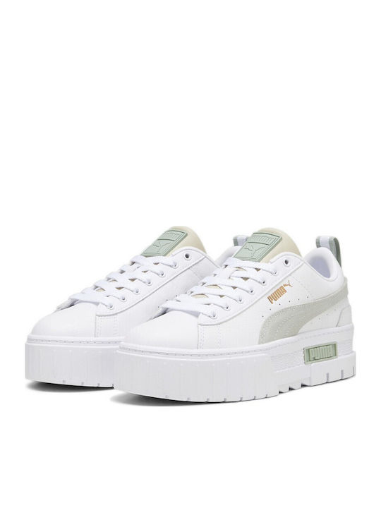 PUMA Mayze Flatforms Sneakers Weiße PUMA Mayze Flatforms Sneakers Weiße