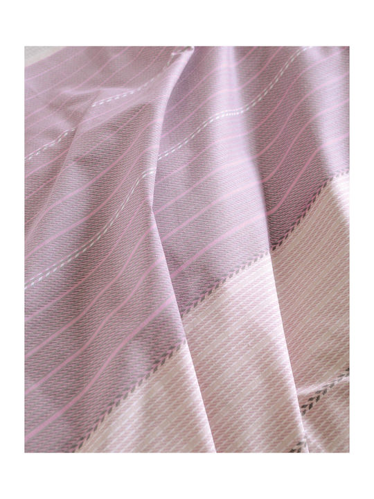Rythmos Bettbezug-Set Einzelbett mit Kissenbezug 160x250 Chelsea Pink