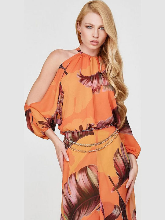 Set mit Maxi Rock Orange
