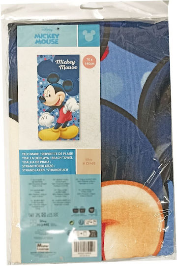 Joinstores Kids Beach Towel Blue Mickey 140x70cm