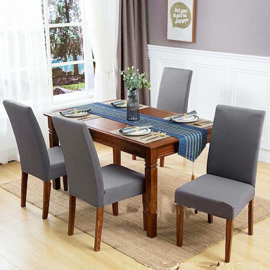 Elastische Abdeckung für Stuhl Grey 1Stück ZE1AG73QWS30gri