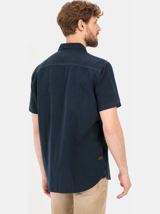 Cu mânecă scurtă In Cămașă Dark Blue