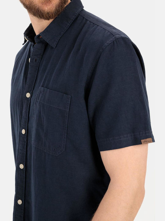 Cu mânecă scurtă In Cămașă Dark Blue