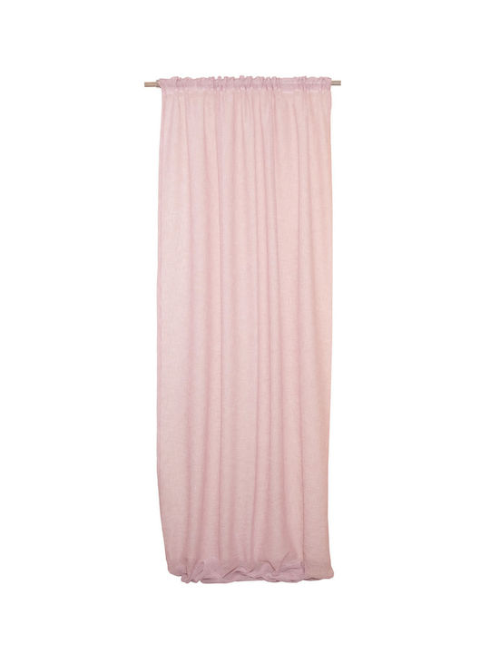 Viopros Curtain with Pencil Pleat Pink 270x280cm