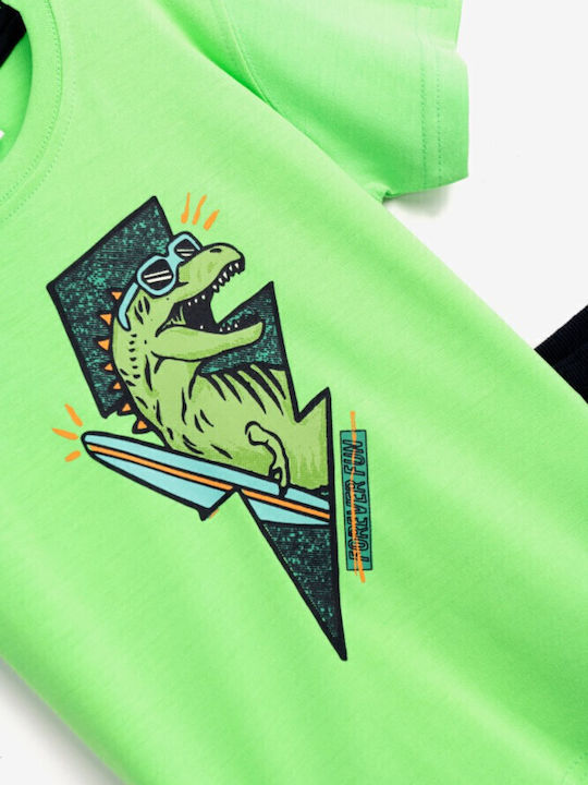 Funky Παιδικό Σετ με Σορτς Fresh Green Blue Funky 2τμχ