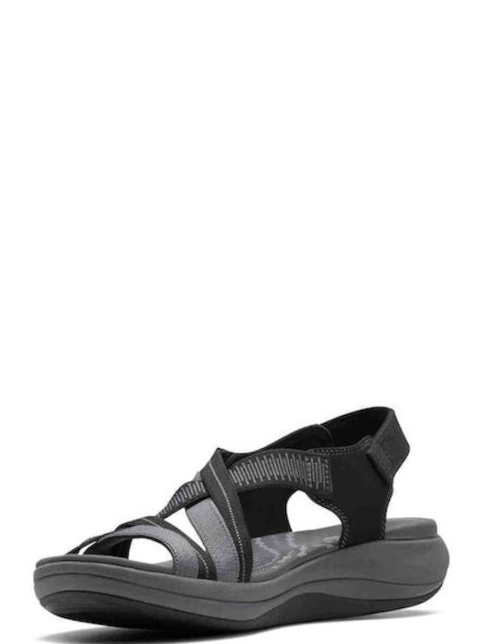 Damen Flache Sandalen Anatomisch in Schwarz Farbe