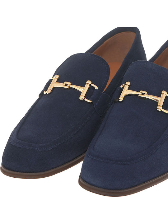 Suede Ανδρικά Loafers σε Μπλε Χρώμα