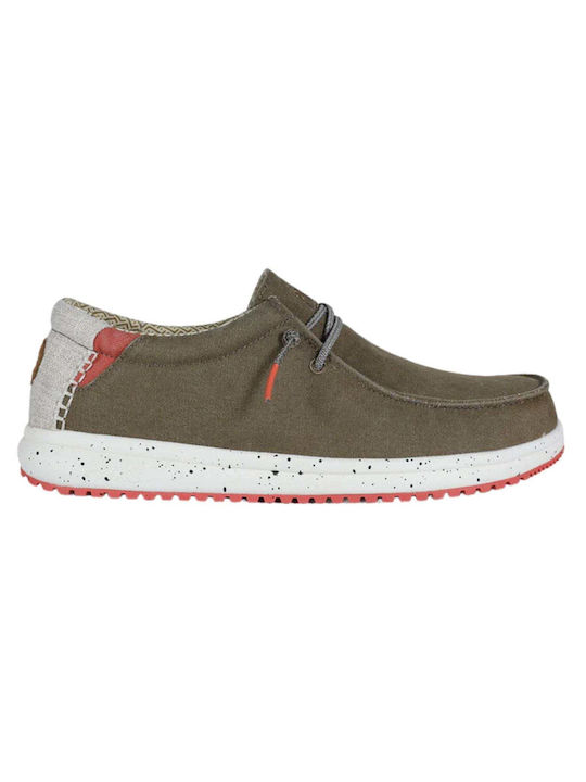 Walk In Pitas Leder Herren Mokassins in Braun Farbe