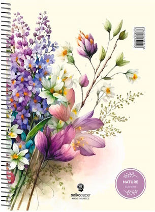 Spiral Notebook Nature A4 21x29 240 pages 4 Subjects 5579