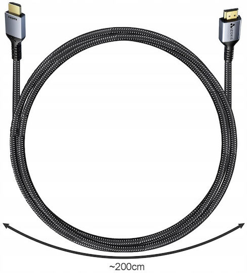 Cable HDMI male - HDMI male 2m Μαύρο