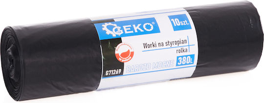 Geko Trash Bags Capacity 360lt 10pcs Black