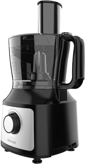 Cecotec Multifunctional Food Processor 1000W with Pot 2lt and Jug Blender Black