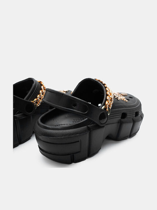 Luigi Damen Anatomisch Clogs Schwarz