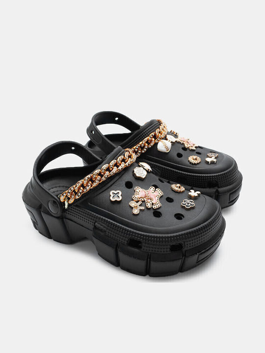 Luigi Damen Anatomisch Clogs Schwarz