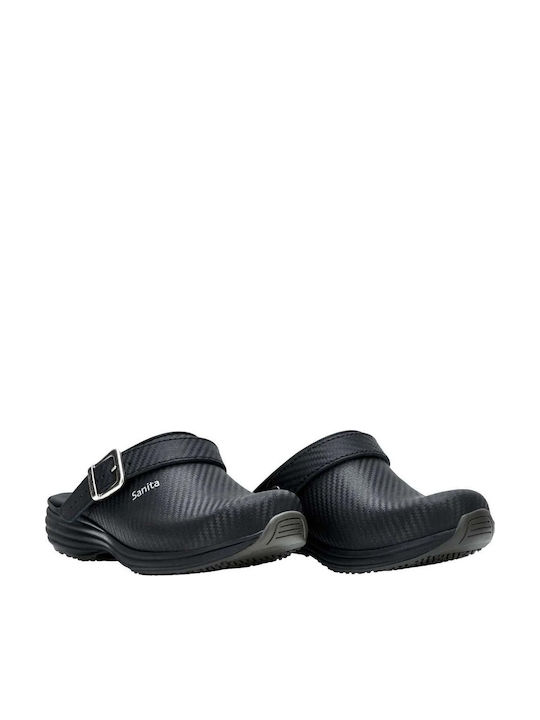 Sanita Damen Clogs Schwarz