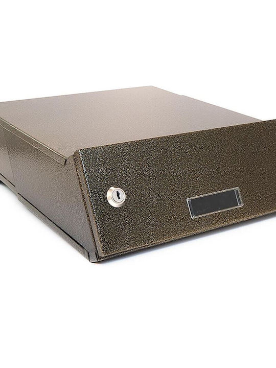 Damech Außenbereich Briefkasten Inox in Gold Farbe