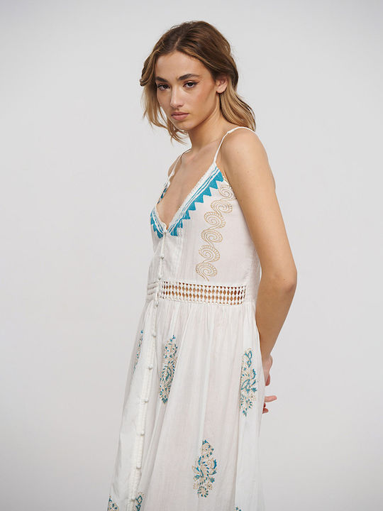 Ble Resort Collection Maxi Kleid White