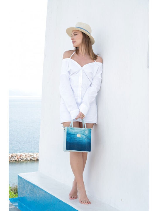 Damentasche Tote Handtasche Blau