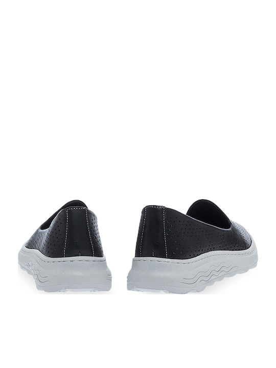 Дамски Slip-On Кожени Черни