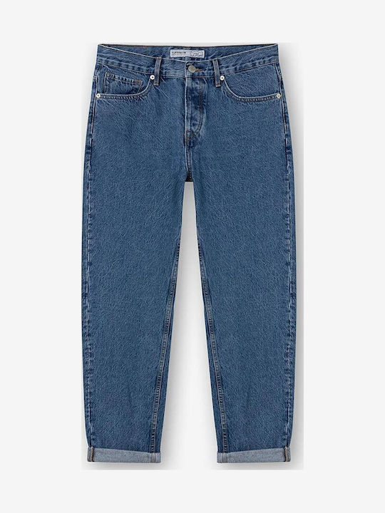 Ανδρικό Παντελόνι Τζιν με Relaxed Εφαρμογή Medium Blue