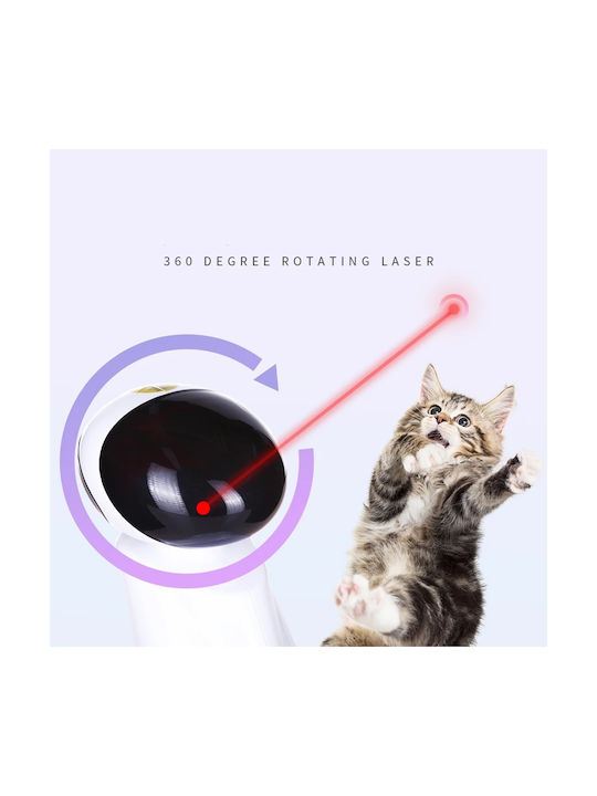 All For Paws Automat Jucărie pentru pisici Laser Alb