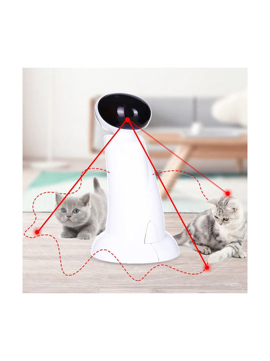 All For Paws Automat Jucărie pentru pisici Laser Alb