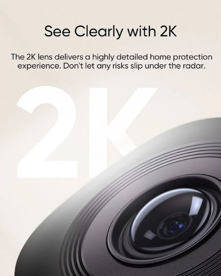 Eufy C220 IP Κάμερα Παρακολούθησης Wi-Fi Full HD+ 4MP με Αμφίδρομη Επικοινωνία και Φακό 2.4mm