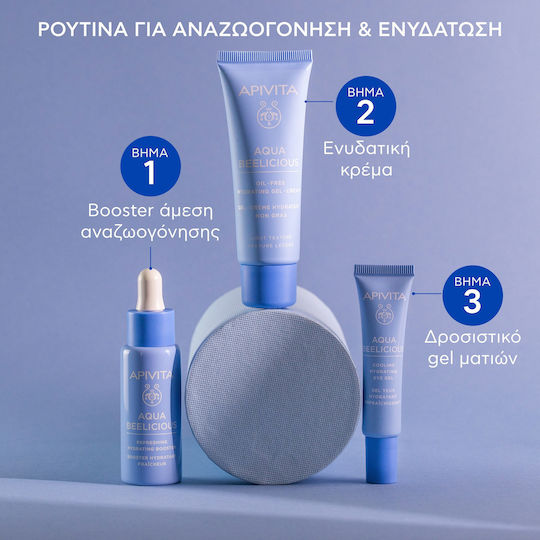 Apivita Aqua Beelicious Oil-Free Light 24h Gel Face with Aloe Vera 40ml