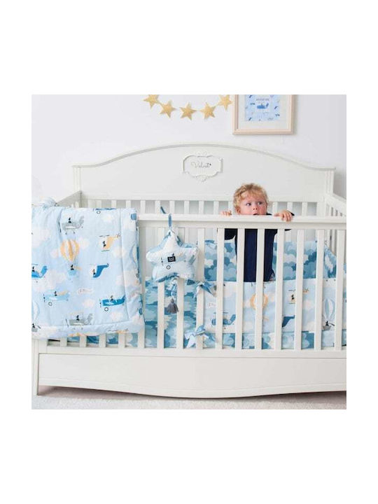 La Millou Blue Baby Sheets 70x140cm