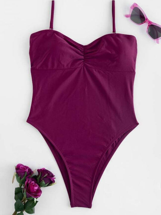 Badeanzug Magenta