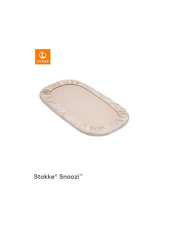 Stokke Set aus 2 Spannbettlaken für Snoozi Löwenzahn Beige Vanille Creme Wiege