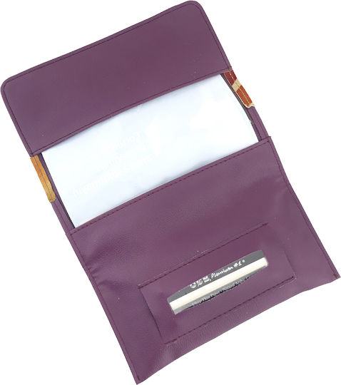 Καπνοθηκη Ψαρας Κιτρινο Μωβ Pera Tobacco Pouch Purple Vegan