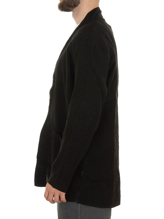 Rose & Cigar Men's Knitted Cardigan Black