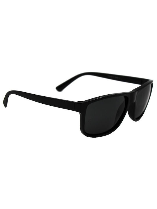 V-store Sunglasses with Black Plastic Frame and Black Polarized Lens POL2018.9006.2BLACKGLASSES