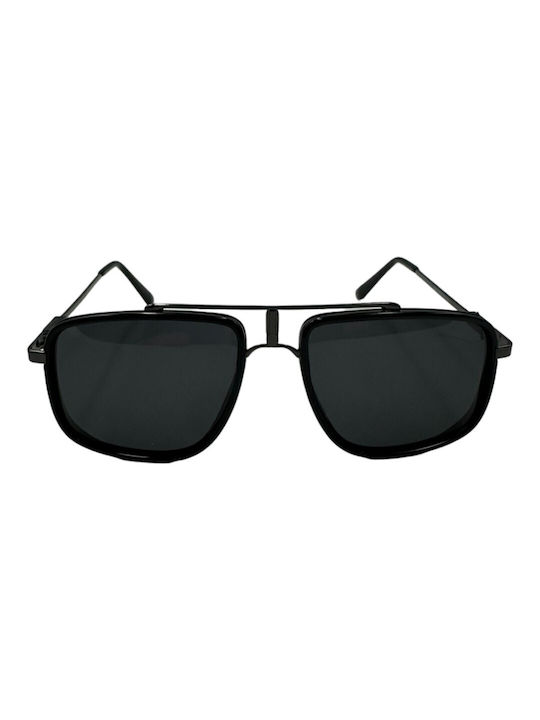 V-store Ochelari de soare cu Negru Rame și Negru Polarizate Lentilă POL9015B-04