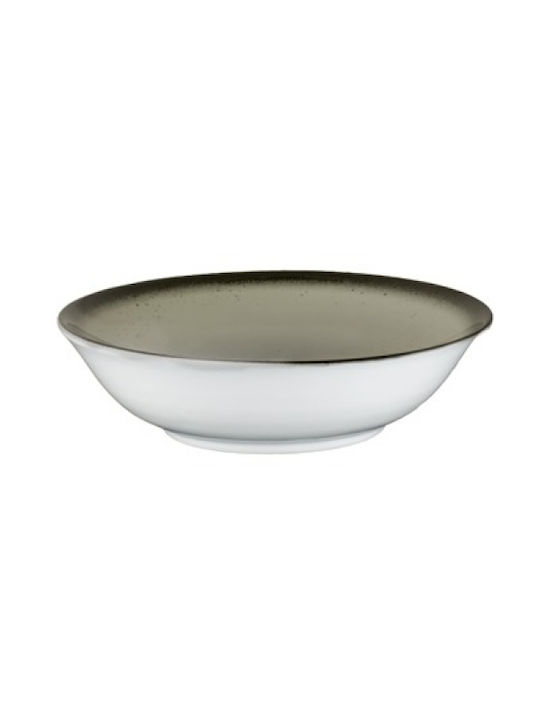 Lukanda Serving Bowl Round made of Porcelain Gray with Diameter 14cm