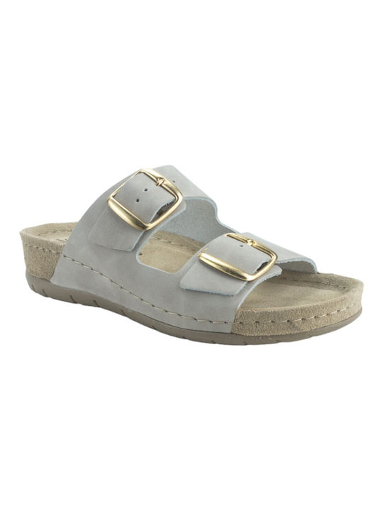 Sunny Sandals Altea Women's Flat Sandals in Gray Color