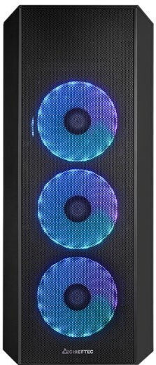 Chieftec Scorpion 4 Gaming Mini Tower Κουτί Υπολογιστή με Πλαϊνό Παράθυρο και RGB Φωτισμό Μαύρο