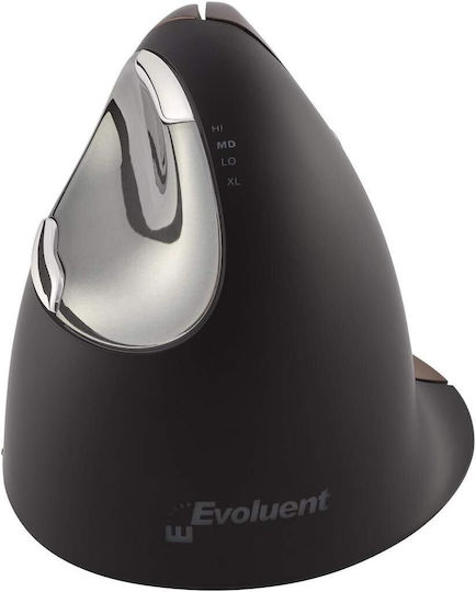 Evoluent VerticalMouse 4 Small Ασύρματο Εργονομικό Ποντίκι Καφέ