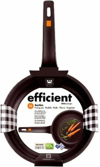 Bra Efficient Wok aus Aluminium mit Antihaftbeschichtung 24cm