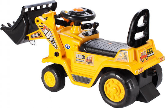 MalPlay Buldozer Under Construction Mașină Ride On Pentru 12+ Luni Bej