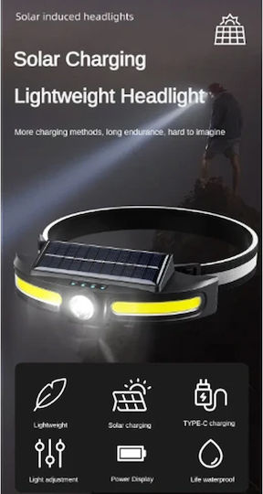 Rechargeable Headlamp LED with Maximum Brightness 500lm Black